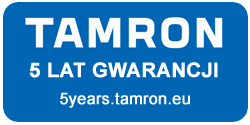 TAMRON - gwarancja 5 lat